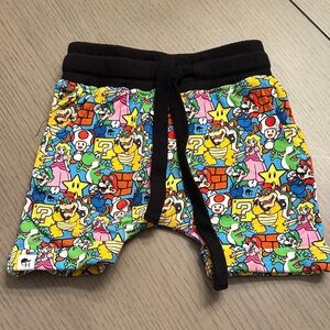 Vibrant Cartoon Print Kids Shorts